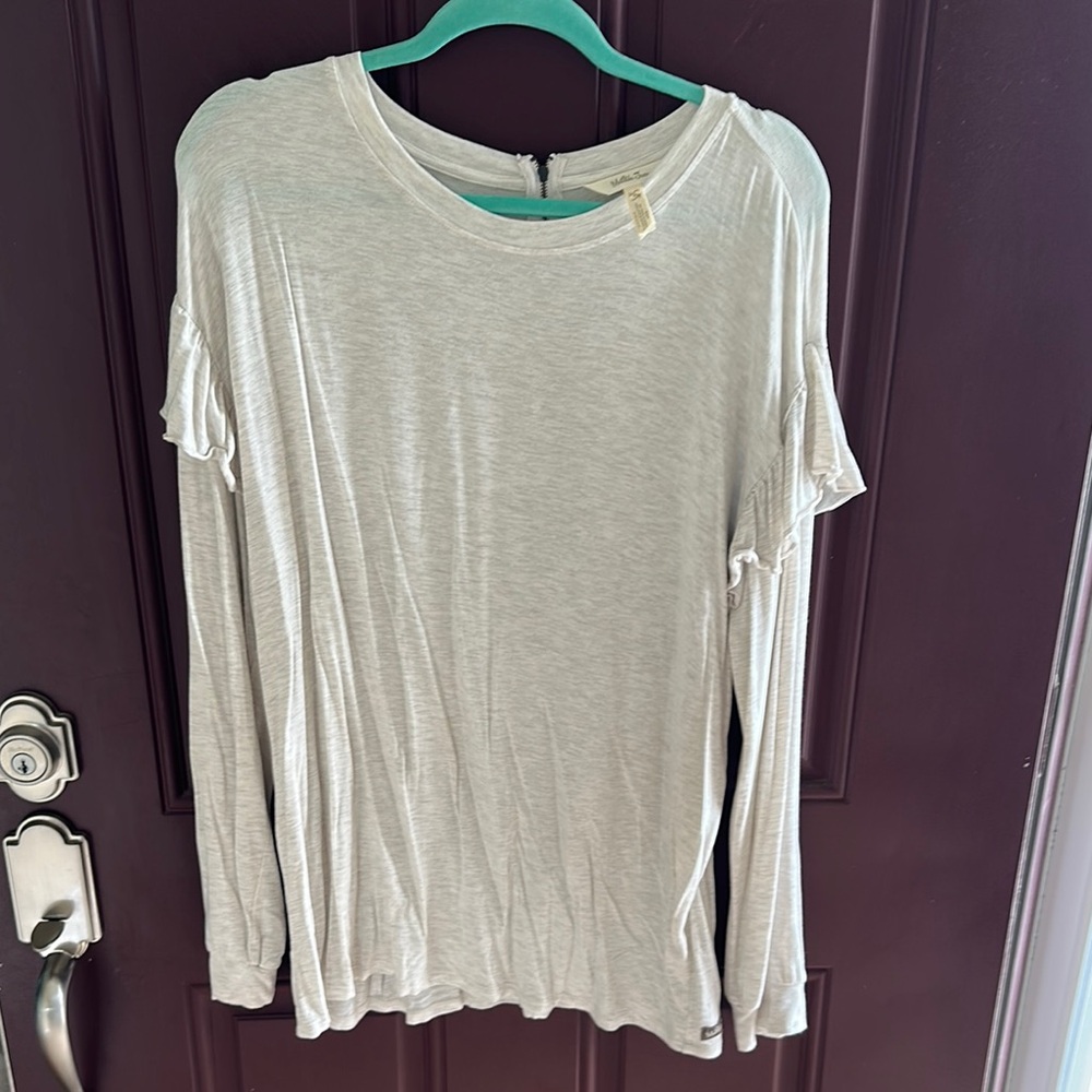 Matilda Jane Green Long Sleeve Relaxed Cut Out T-Shirt